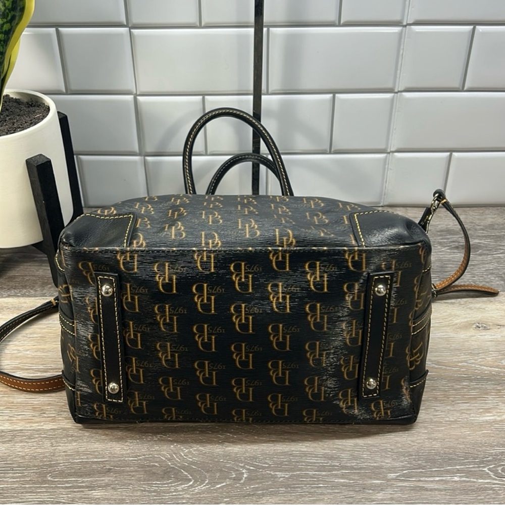 Dooney and Bourke Florentine Vacchetta Black Leather Bag-Very Gently Loved!! - Picture 3 of 12